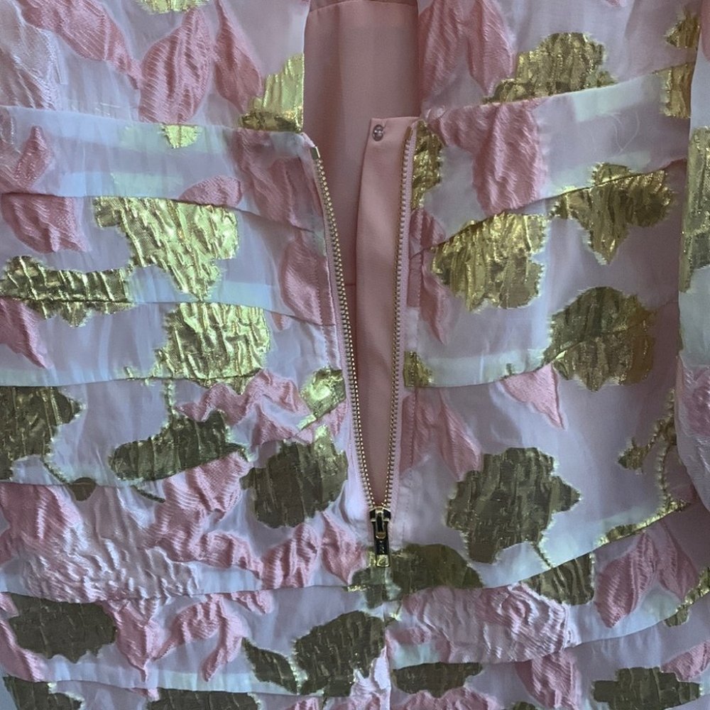 For Love and Lemons x Victoria’s Secret floral plunging neckline ruched dress S - Picture 12 of 16